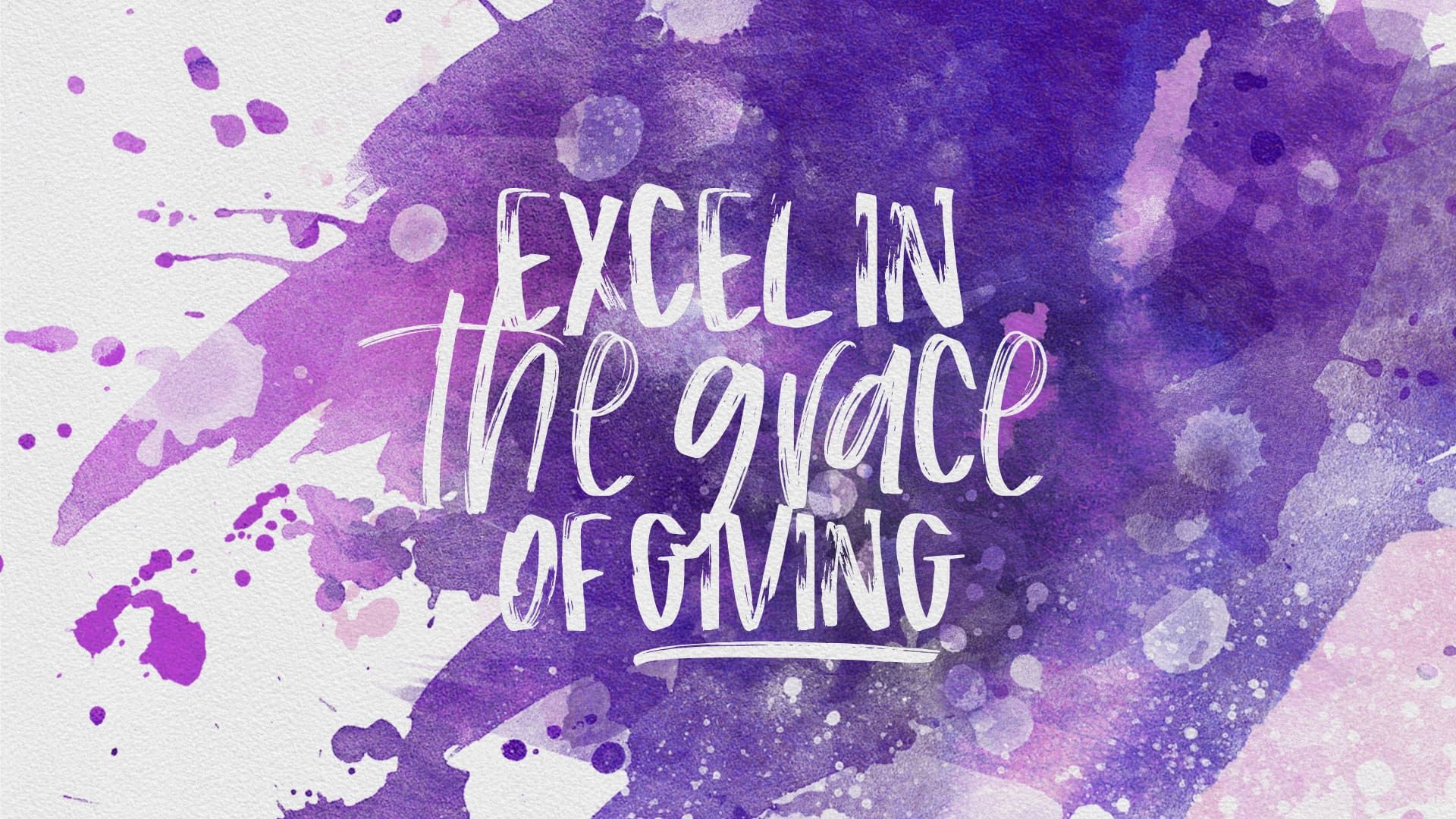 “Giving Is the True Having”