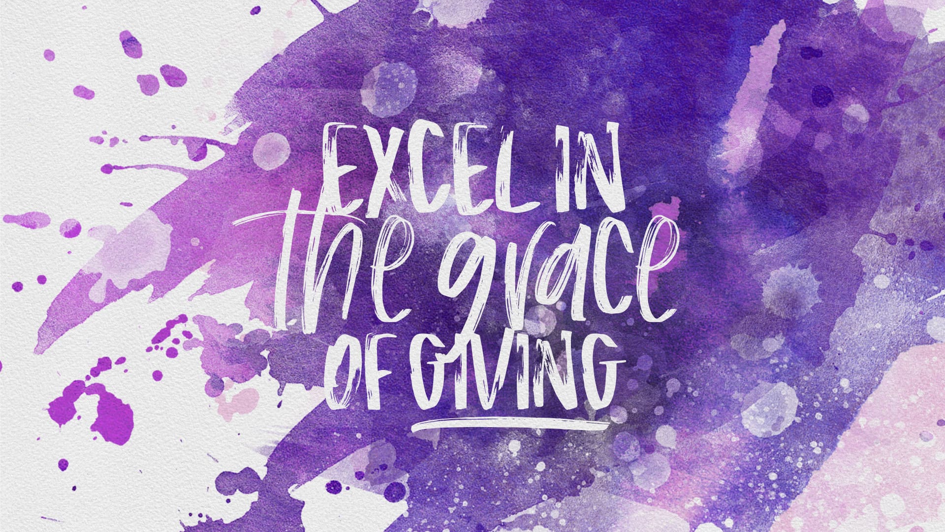 “Giving Is the True Having”